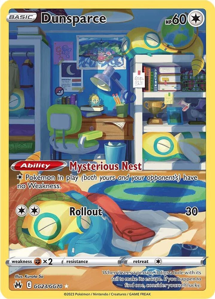 Dunsparce GG23/GG70 (Crown Zenith: Galarian Gallery)  - Holofoil | Good Games Morley