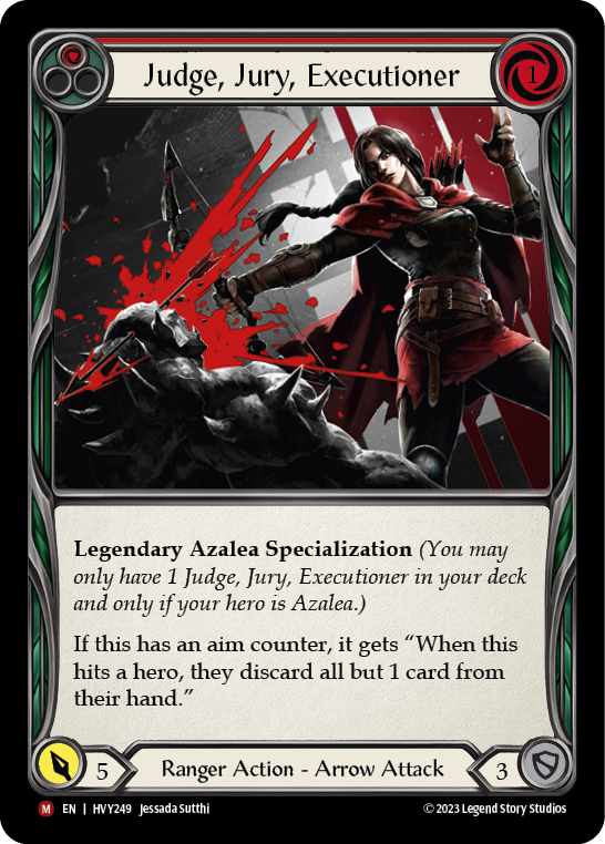 Judge, Jury, Executioner [HVY249] (Heavy Hitters)  Rainbow Foil | Good Games Morley