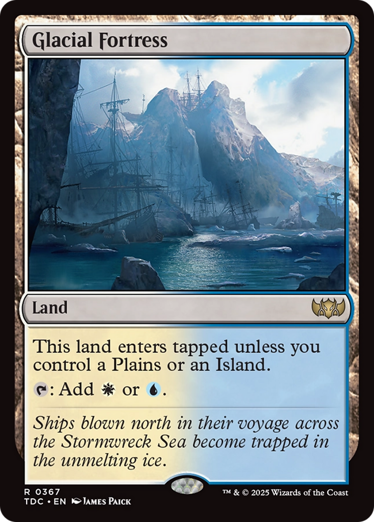 Glacial Fortress [Tarkir: Dragonstorm Commander] | Good Games Morley
