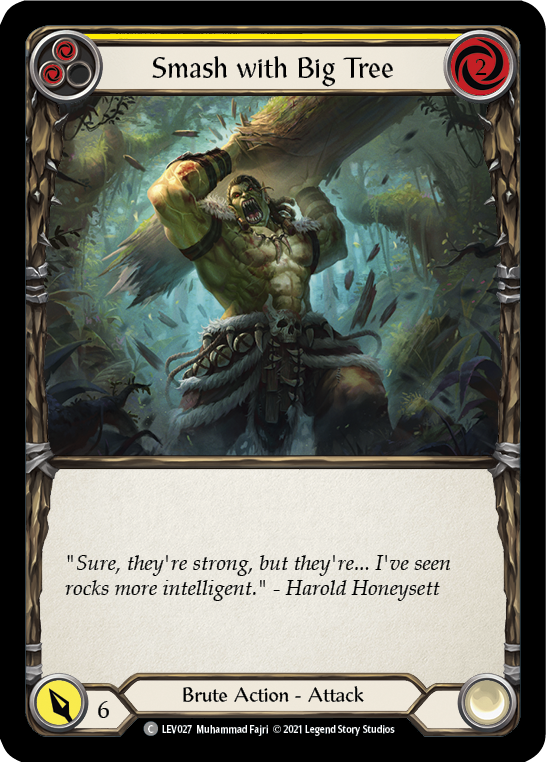 Smash with Big Tree (Yellow) [LEV027] (Monarch Levia Blitz Deck) | Good Games Morley