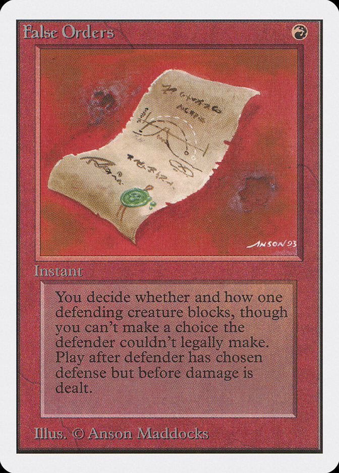 False Orders 148/302 (Unlimited Edition)  | Good Games Morley