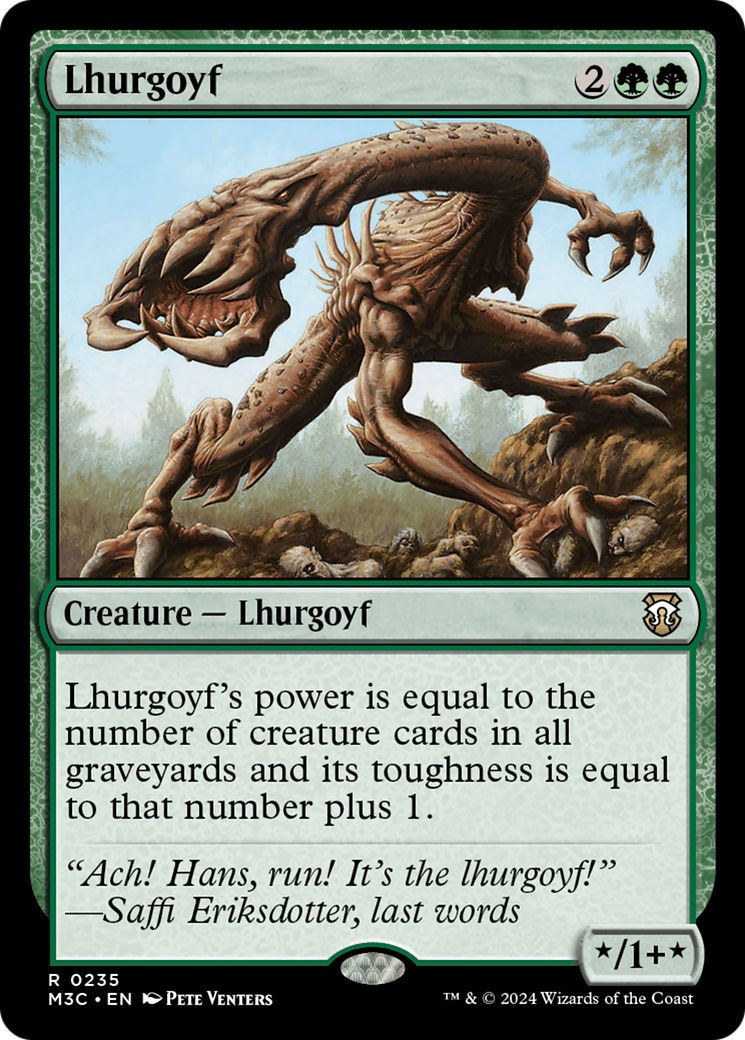 Lhurgoyf (Ripple Foil) [Modern Horizons 3 Commander] | Good Games Morley