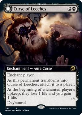 Curse of Leeches Extended Art 345/277 (Innistrad: Midnight Hunt)  - Foil | Good Games Morley