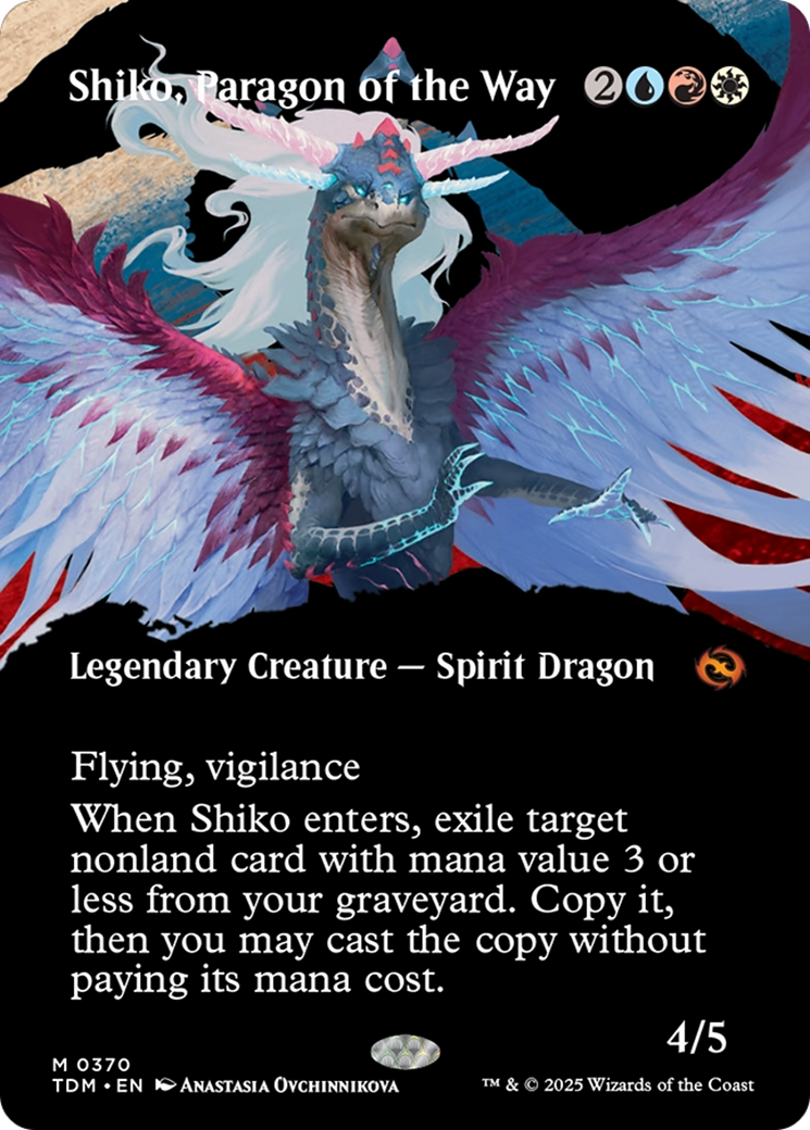Shiko, Paragon of the Way (Borderless) [Tarkir: Dragonstorm] | Good Games Morley