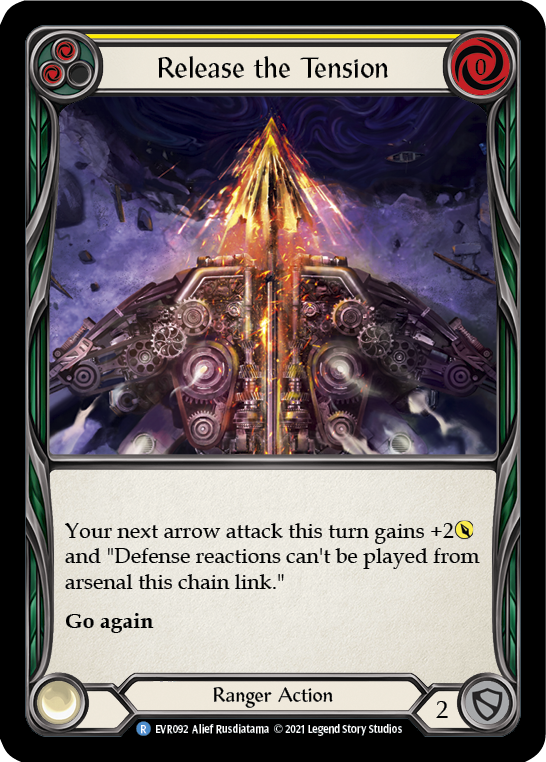 Release the Tension (Yellow) [EVR092] (Everfest)  1st Edition Rainbow Foil | Good Games Morley