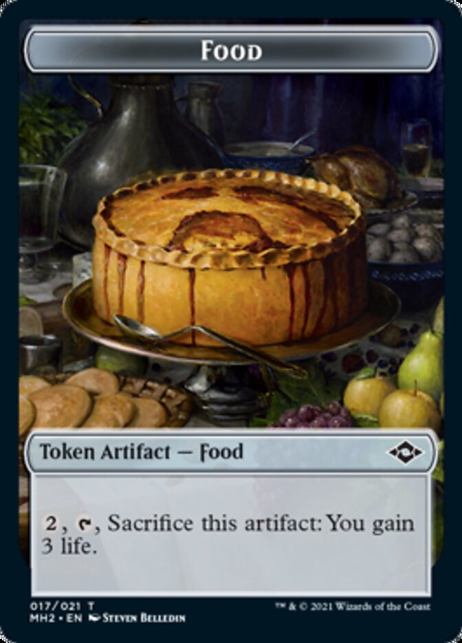 Food (17) // Phyrexian Germ Double-Sided Token [Modern Horizons 2 Tokens] | Good Games Morley