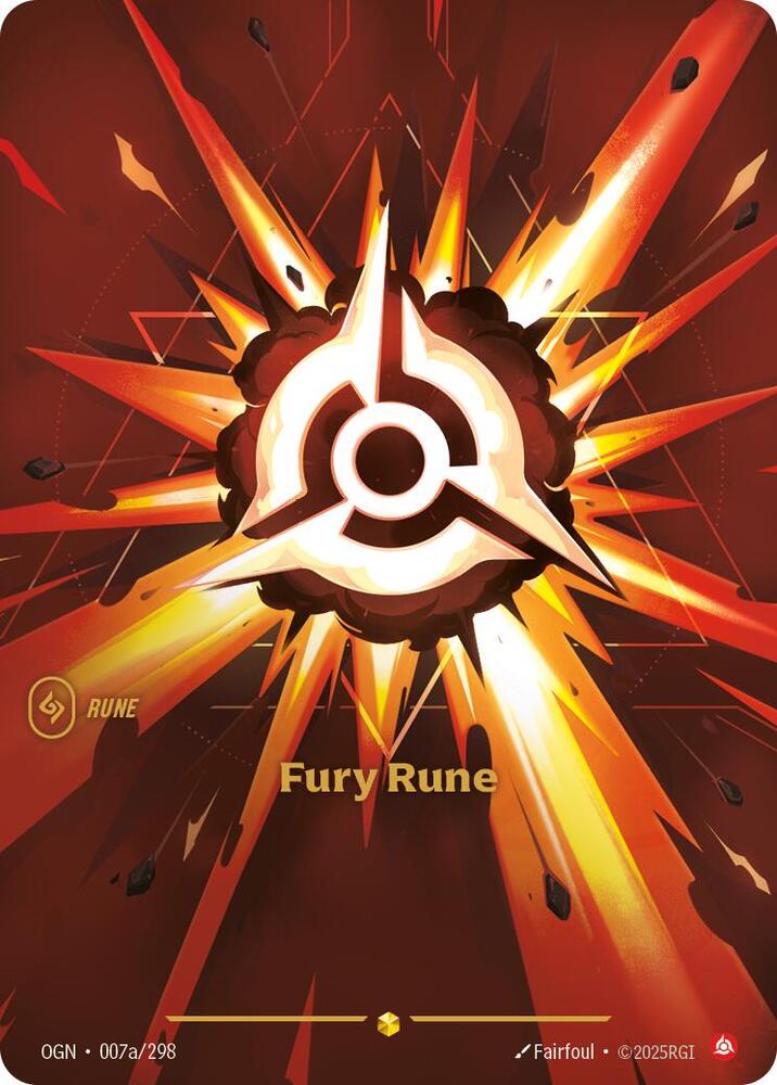 Fury Rune 007a/298 (Origins)  - Foil | Good Games Morley