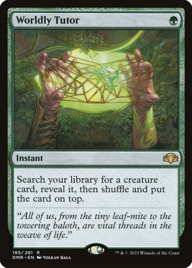 Worldly Tutor 185/261 (Dominaria Remastered)  - Foil | Good Games Morley