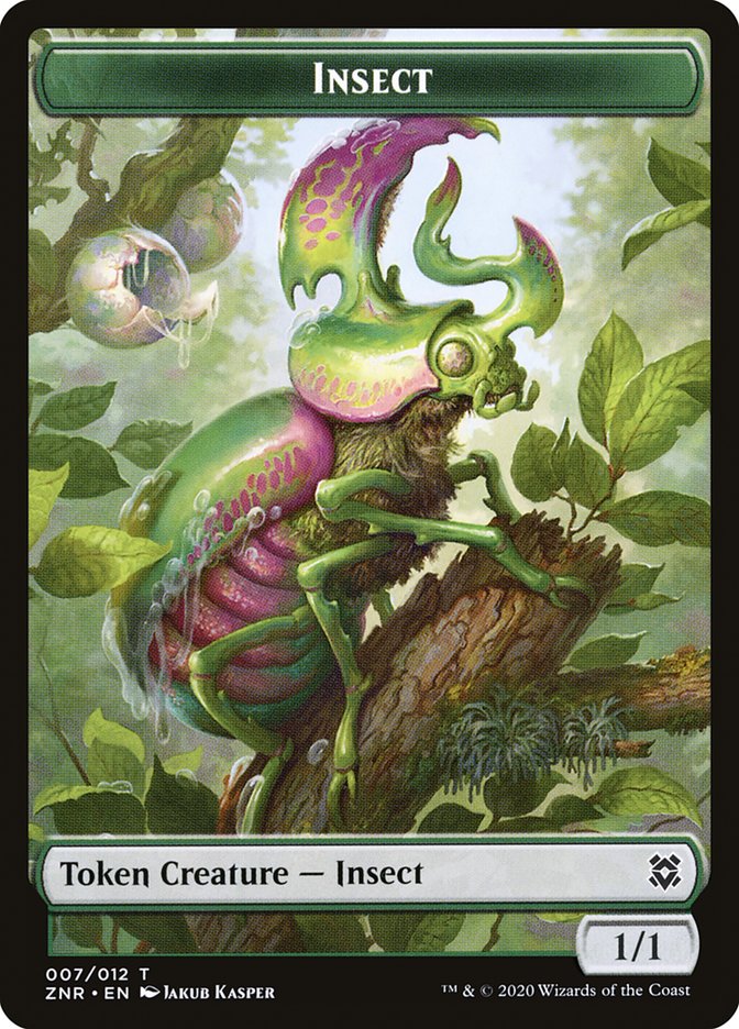 Angel Warrior // Insect Double-Sided Token [Zendikar Rising Tokens] | Good Games Morley