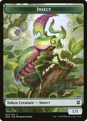 Angel Warrior // Insect Double-Sided Token [Zendikar Rising Tokens] | Good Games Morley