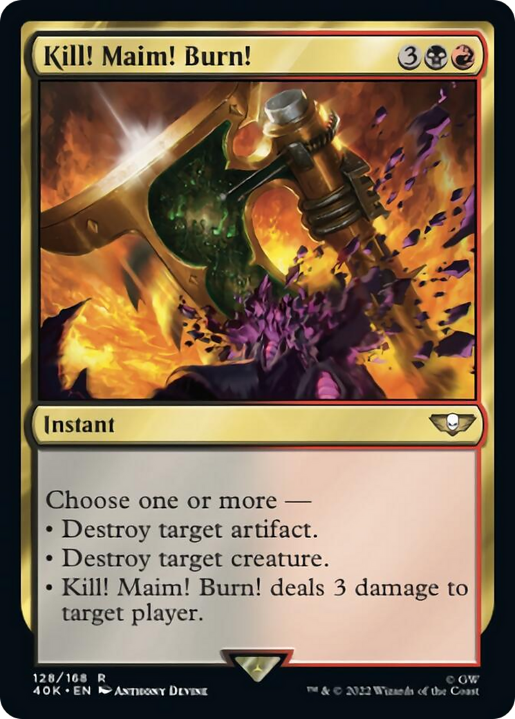 Kill! Maim! Burn! (Surge Foil) [Warhammer 40,000] | Good Games Morley