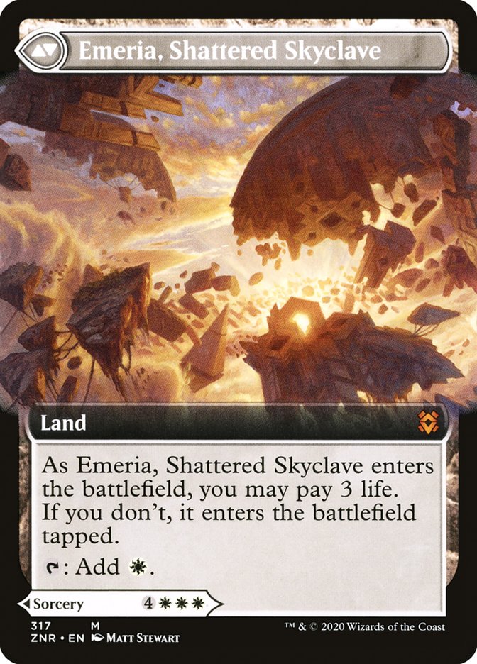 Emeria's Call // Emeria, Shattered Skyclave (Extended Art) [Zendikar Rising] | Good Games Morley