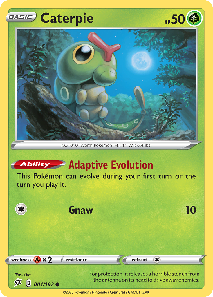 Caterpie (001/192) [Sword & Shield: Rebel Clash] | Good Games Morley