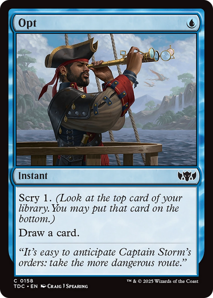 Opt [Tarkir: Dragonstorm Commander] | Good Games Morley