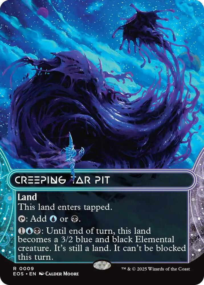 Creeping Tar Pit  9 (Edge of Eternities: Stellar Sights)  - Borderless Foil | Good Games Morley