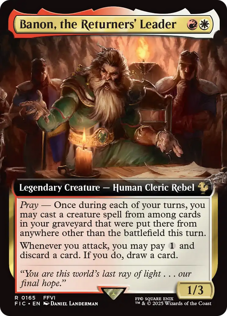 Banon, the Returners' Leader (Extended Art) [FINAL FANTASY Commander] | Good Games Morley