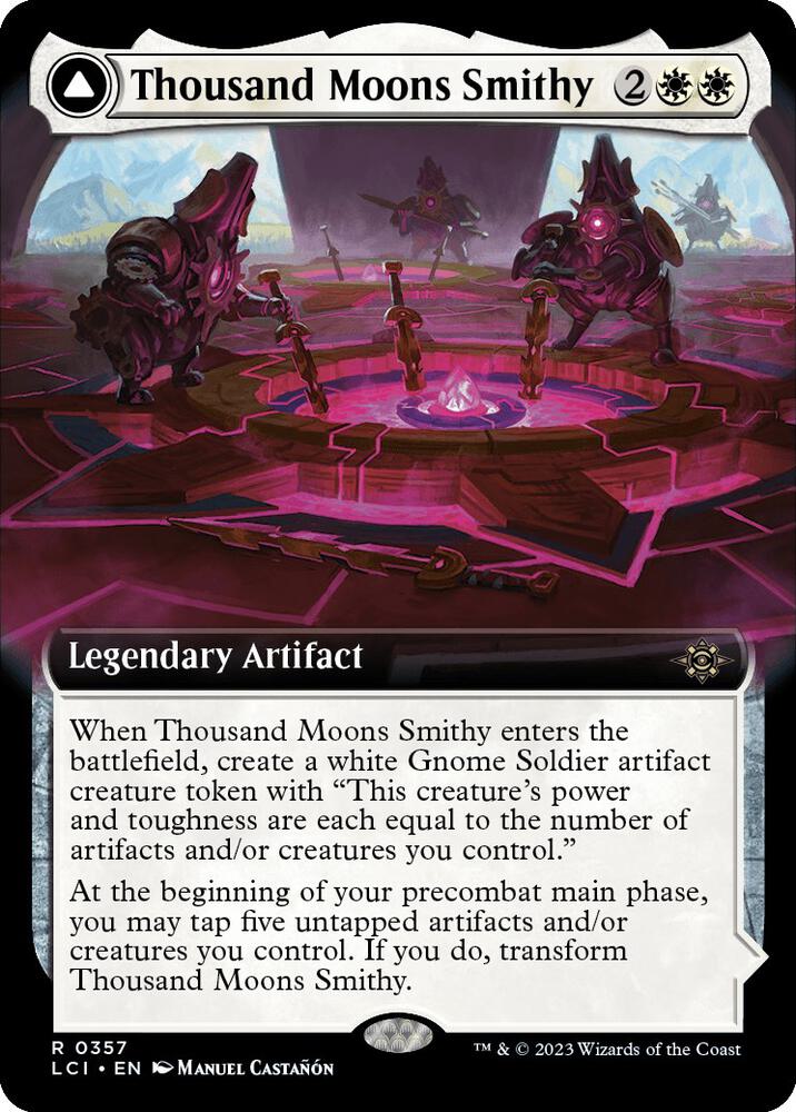 Thousand Moons Smithy // Barracks of the Thousand 357/291 (The Lost Caverns of Ixalan)  - Extended Art | Good Games Morley