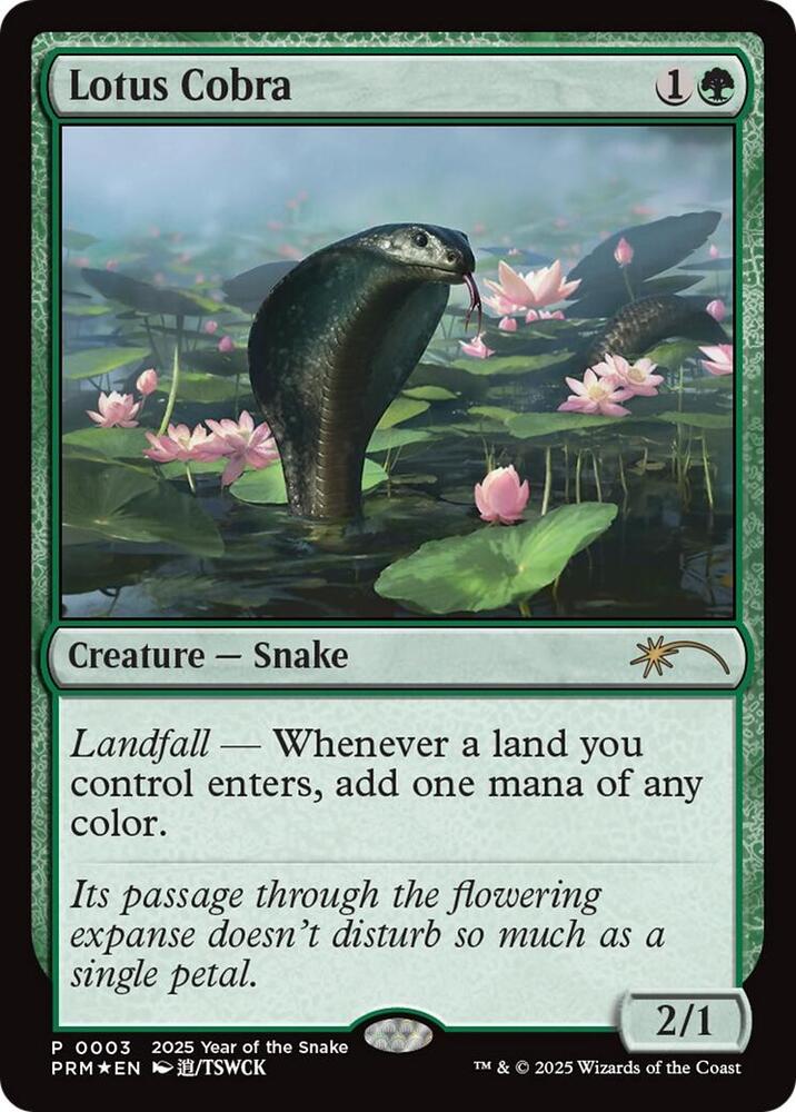 Lotus Cobra Year of the Snake 2025 3/5 (Standard Showdown Promos)  - Foil | Good Games Morley