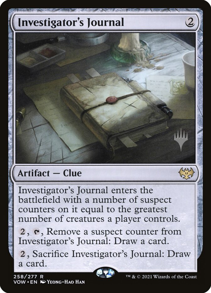 Investigator's Journal (Promo Pack) [Innistrad: Crimson Vow Promos] | Good Games Morley