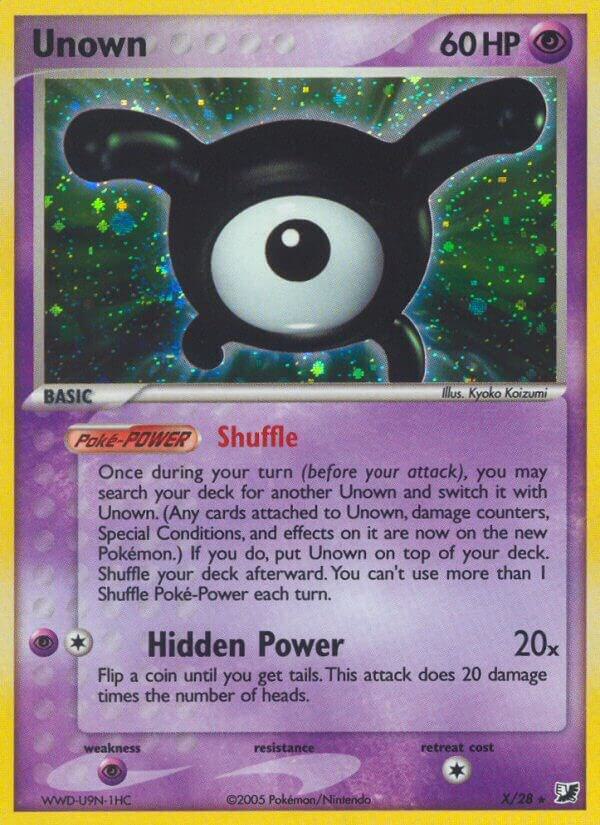 Unown X X/28 (EX Unseen Forces)  - Holofoil | Good Games Morley