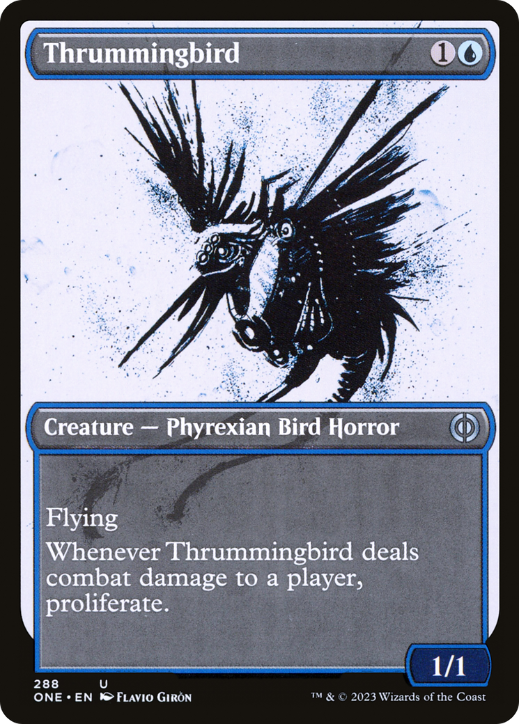 Thrummingbird (Showcase Ichor) [Phyrexia: All Will Be One] | Good Games Morley