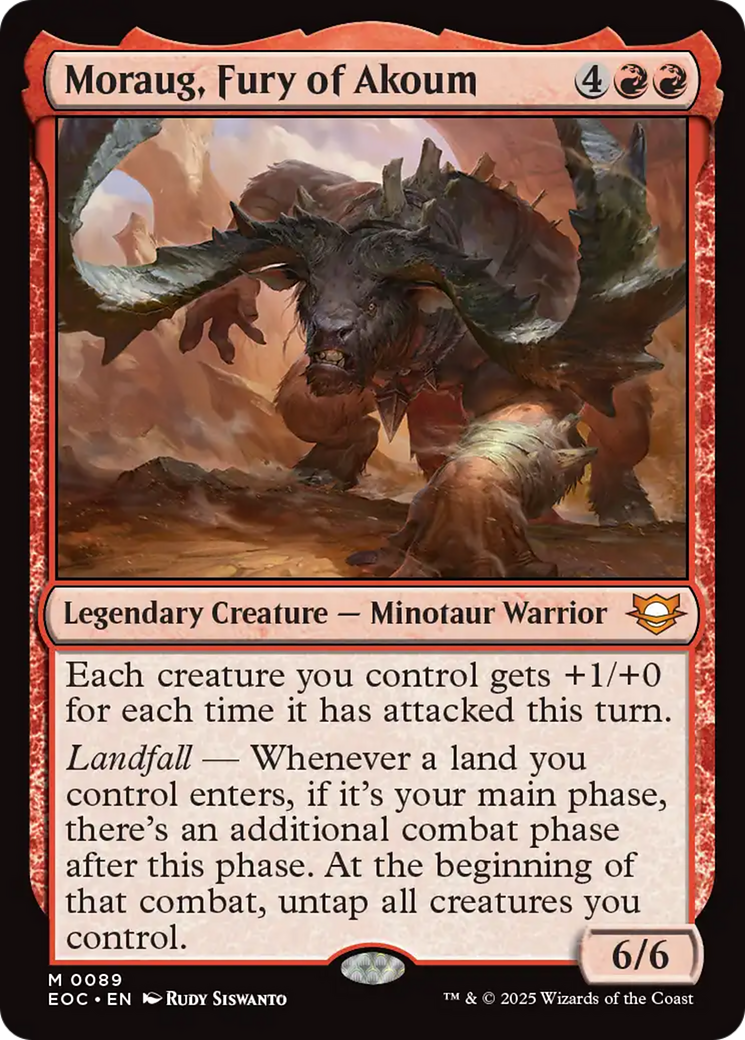 Moraug, Fury of Akoum [Edge of Eternities Commander] | Good Games Morley