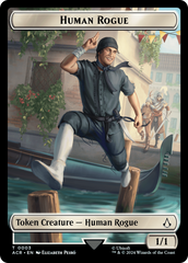 Assassin // Human Rogue Double-Sided Token [Assassin's Creed Tokens] | Good Games Morley