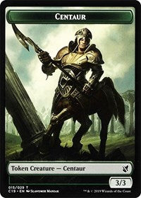 Centaur // Egg Double-Sided Token [Commander 2019 Tokens] | Good Games Morley