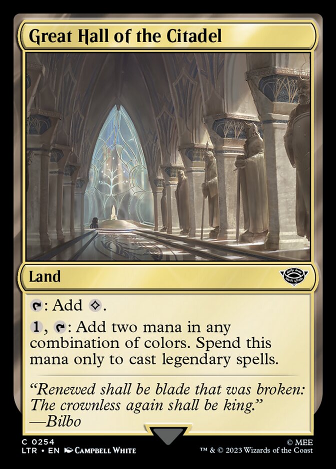 Great Hall of the Citadel [The Lord of the Rings: Tales of Middle-Earth] | Good Games Morley