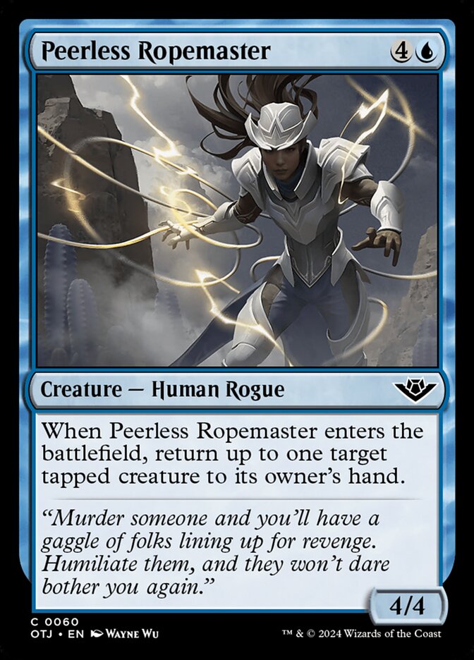 Peerless Ropemaster 60/286 (Outlaws of Thunder Junction)  - Foil | Good Games Morley