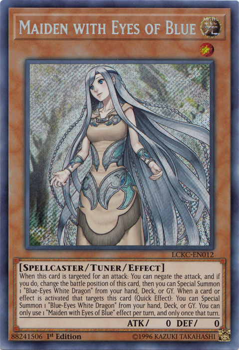 Maiden with Eyes of Blue [LCKC-EN012] Secret Rare | Good Games Morley