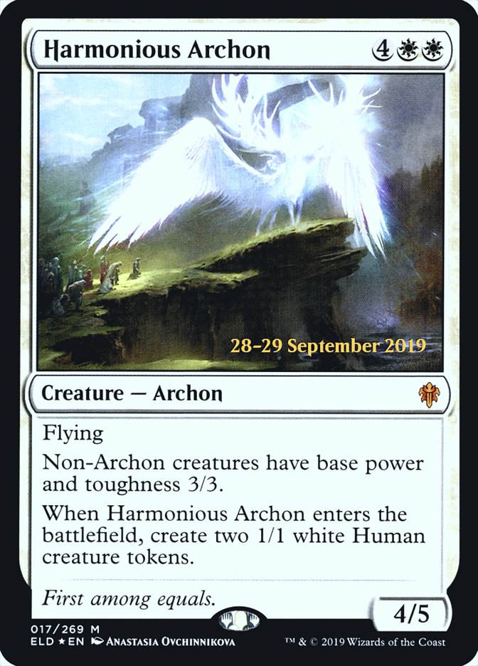 Harmonious Archon [Throne of Eldraine Prerelease Promos] | Good Games Morley