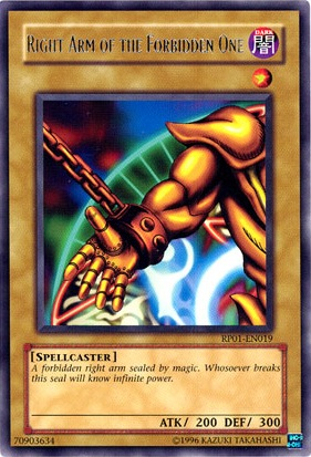 Right Arm of the Forbidden One [RP01-EN019] Rare | Good Games Morley