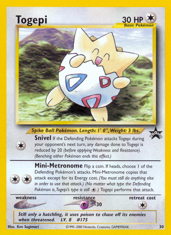 Togepi (30) [Wizards of the Coast: Black Star Promos] | Good Games Morley