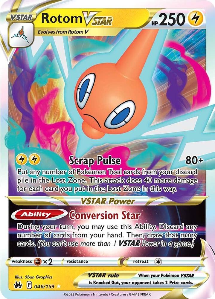 Rotom VSTAR 046/159 (Crown Zenith)  - Holofoil | Good Games Morley