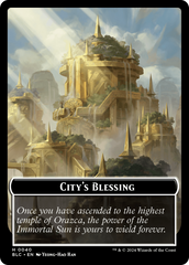 Hamster // City's Blessing Double-Sided Token [Bloomburrow Commander Tokens] | Good Games Morley