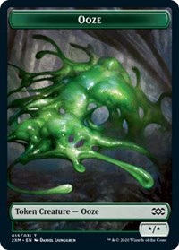 Ooze // Wurm (030) Double-Sided Token [Double Masters Tokens] | Good Games Morley