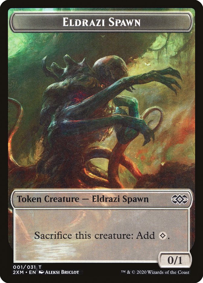 Eldrazi Spawn Token [Double Masters Tokens] | Good Games Morley