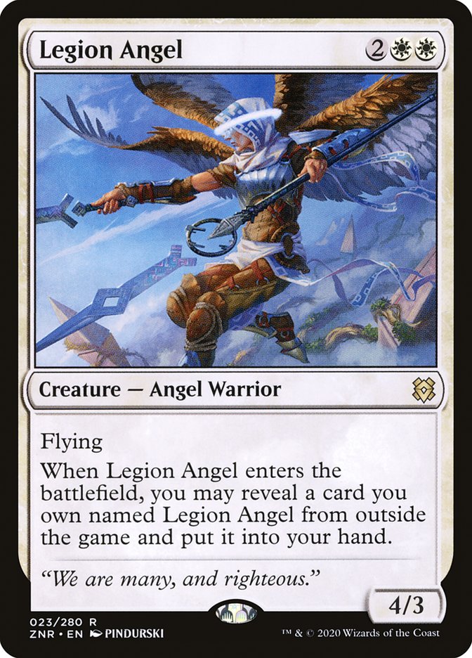 Legion Angel 23/280 (Zendikar Rising)  | Good Games Morley