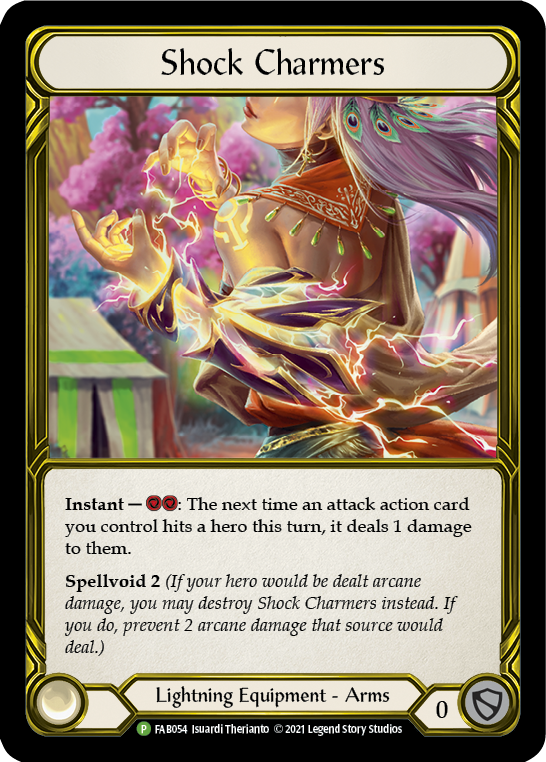 Shock Charmers (Golden) [FAB054] (Promo)  Cold Foil | Good Games Morley
