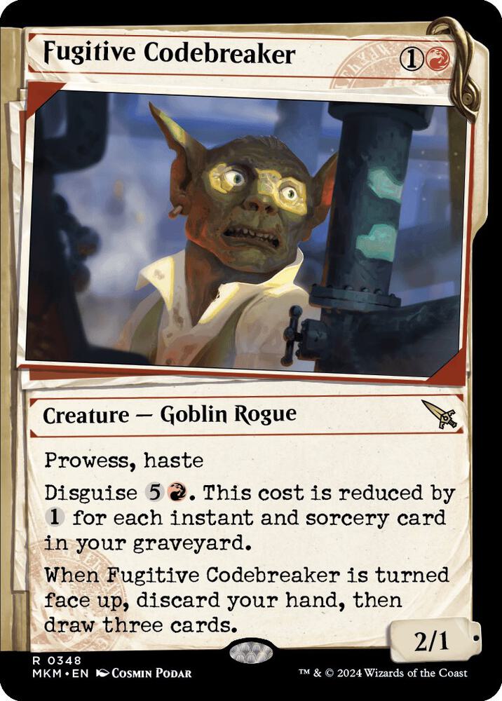 Fugitive Codebreaker 348/286 (Murders at Karlov Manor)  - Showcase Foil | Good Games Morley