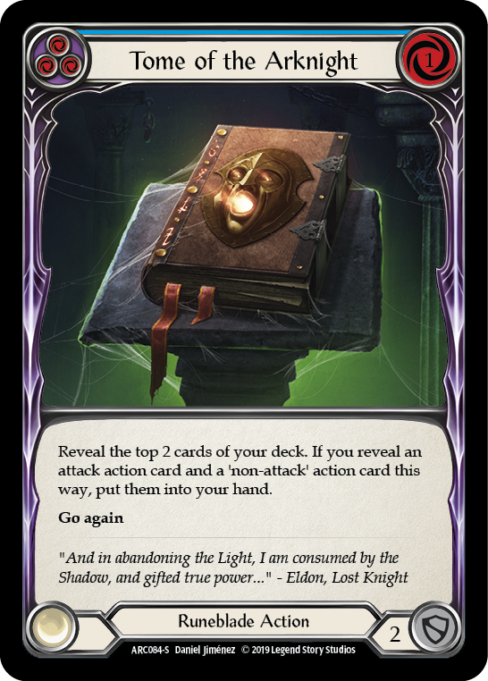 Tome of the Arknight [ARC084-S] (Arcane Rising)  1st Edition Rainbow Foil | Good Games Morley