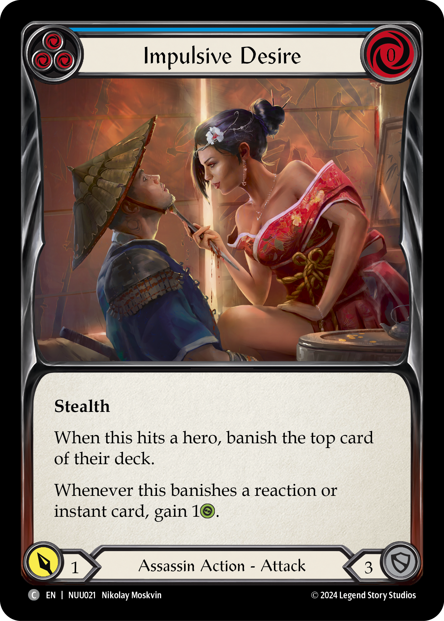 Impulsive Desire (Blue) [NUU021] (Part the Mistveil Nuu Blitz Deck) | Good Games Morley