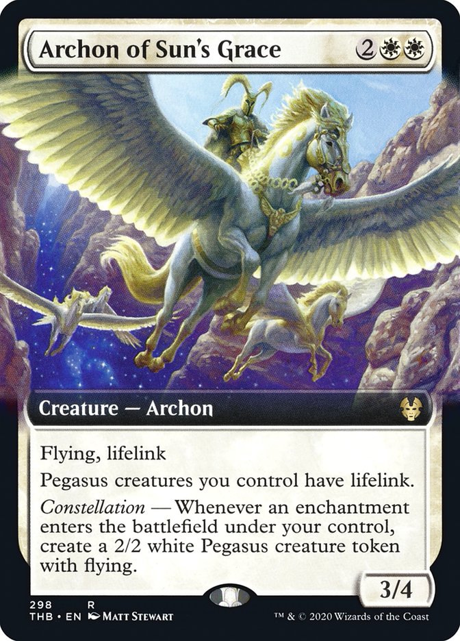Archon of Sun's Grace (Extended Art) [Theros Beyond Death] | Good Games Morley