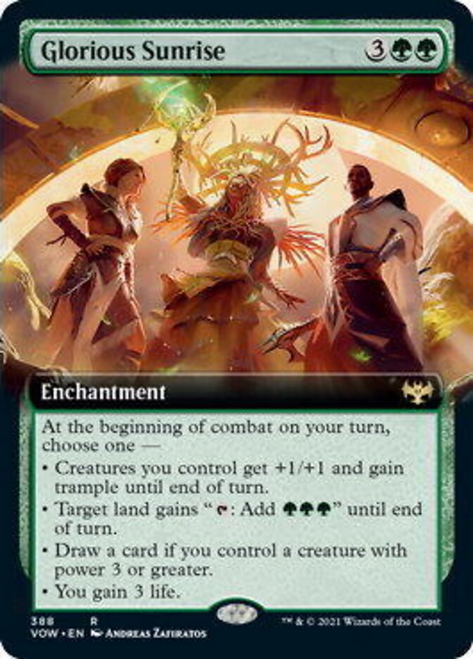 Glorious Sunrise (Extended Art) [Innistrad: Crimson Vow] | Good Games Morley