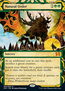 Natural Order (Foil Etched) [Strixhaven: School of Mages Mystical Archive] | Good Games Morley