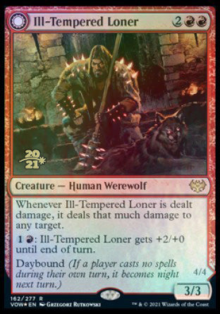 Ill-Tempered Loner // Howlpack Avenger [Innistrad: Crimson Vow Prerelease Promos] | Good Games Morley