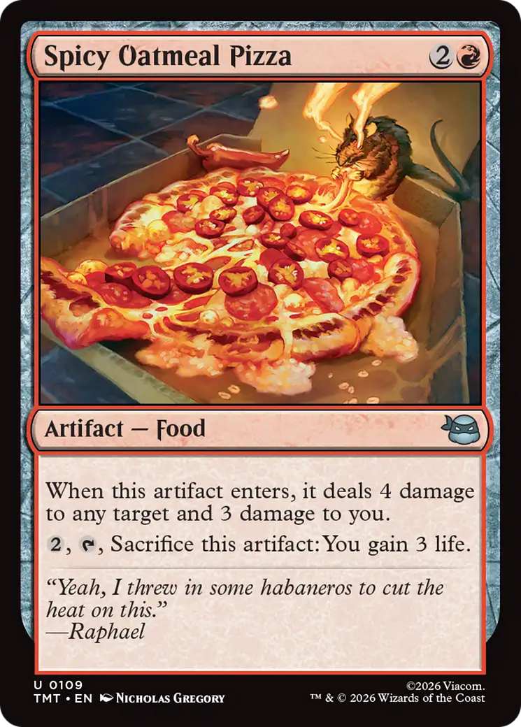 Spicy Oatmeal Pizza [Teenage Mutant Ninja Turtles] | Good Games Morley