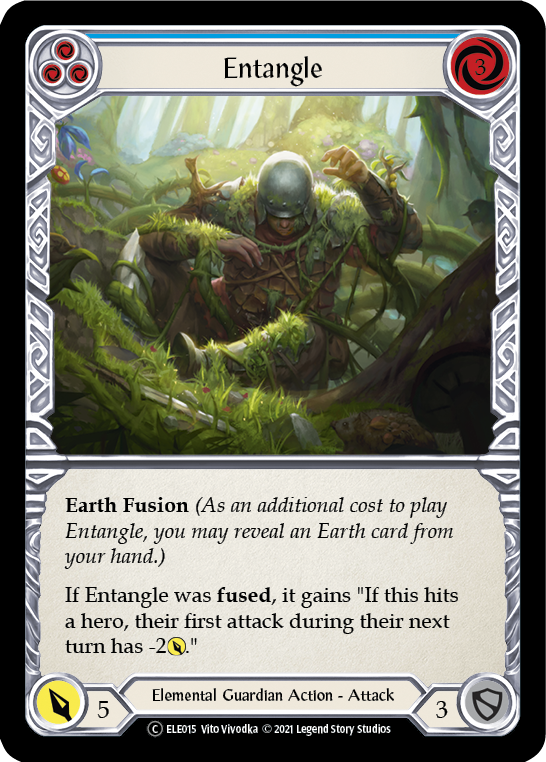 Entangle (Blue) [U-ELE015] (Tales of Aria Unlimited)  Unlimited Rainbow Foil | Good Games Morley