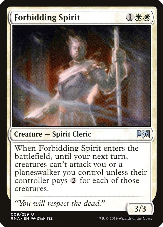 Forbidding Spirit 9/259 (Ravnica Allegiance)  | Good Games Morley